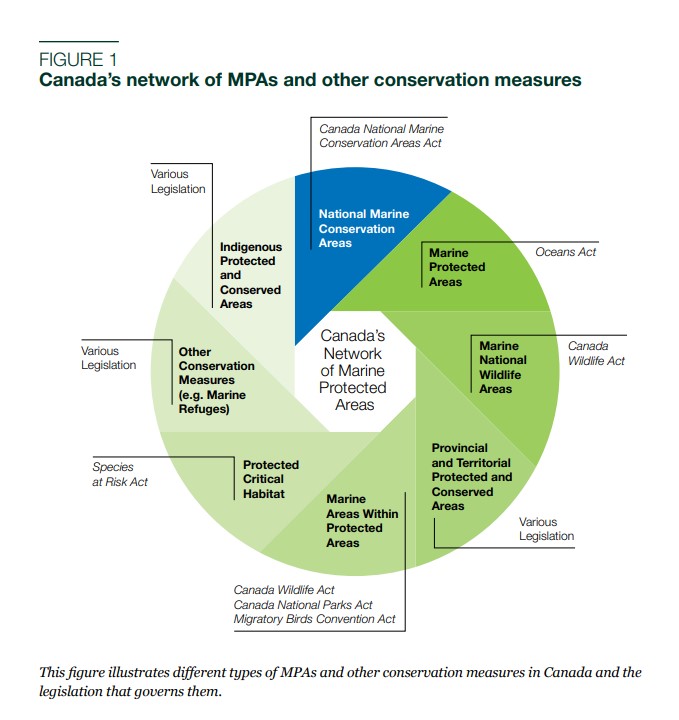 Diagram from Parks Canada Backgrounder on Policy Framework for the Management of National Marine Conservation Areas (May 2019)