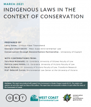 Indigenous Laws in the Context of Conservation cover