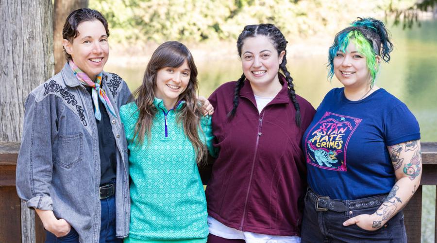 Access to Justice team (L-R): Shawn Smith, Jessica Magonet, Joanna El-Mikati and Alida Morris
